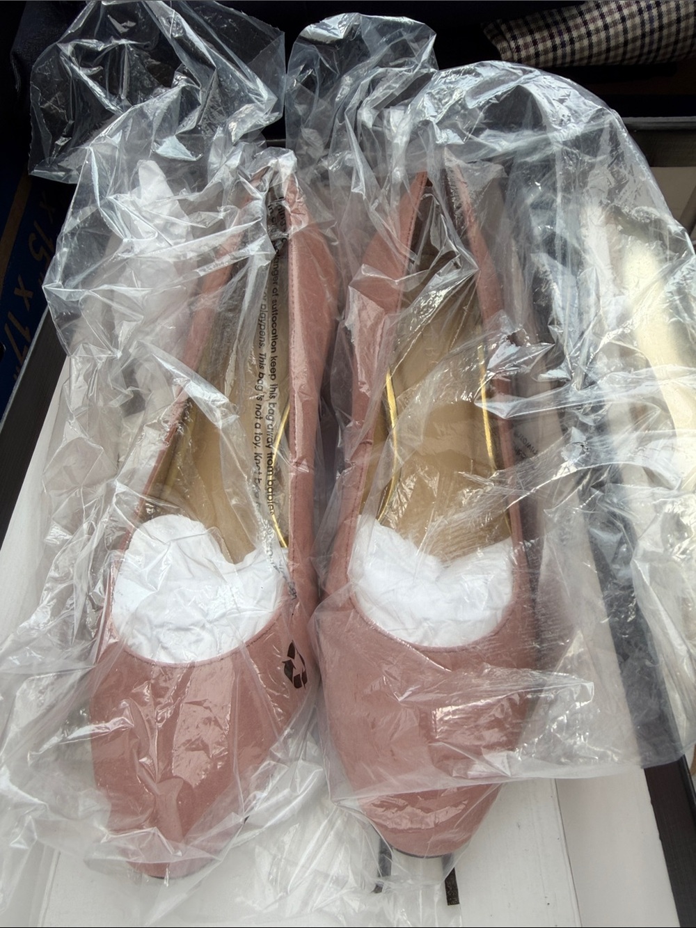 Talbots Pointed-Toe Ballet Flats in Dusty Rose
